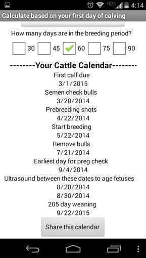 Cattle Calendar Calculator Agriculture Apps Farms cattle-calendar-calculator-agriculture-apps-farms