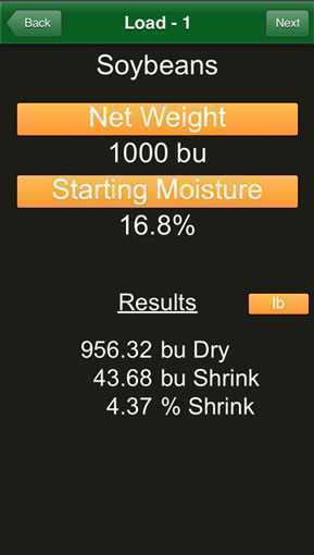 dry grain calculator agriculture apps farms com weekly time calculator