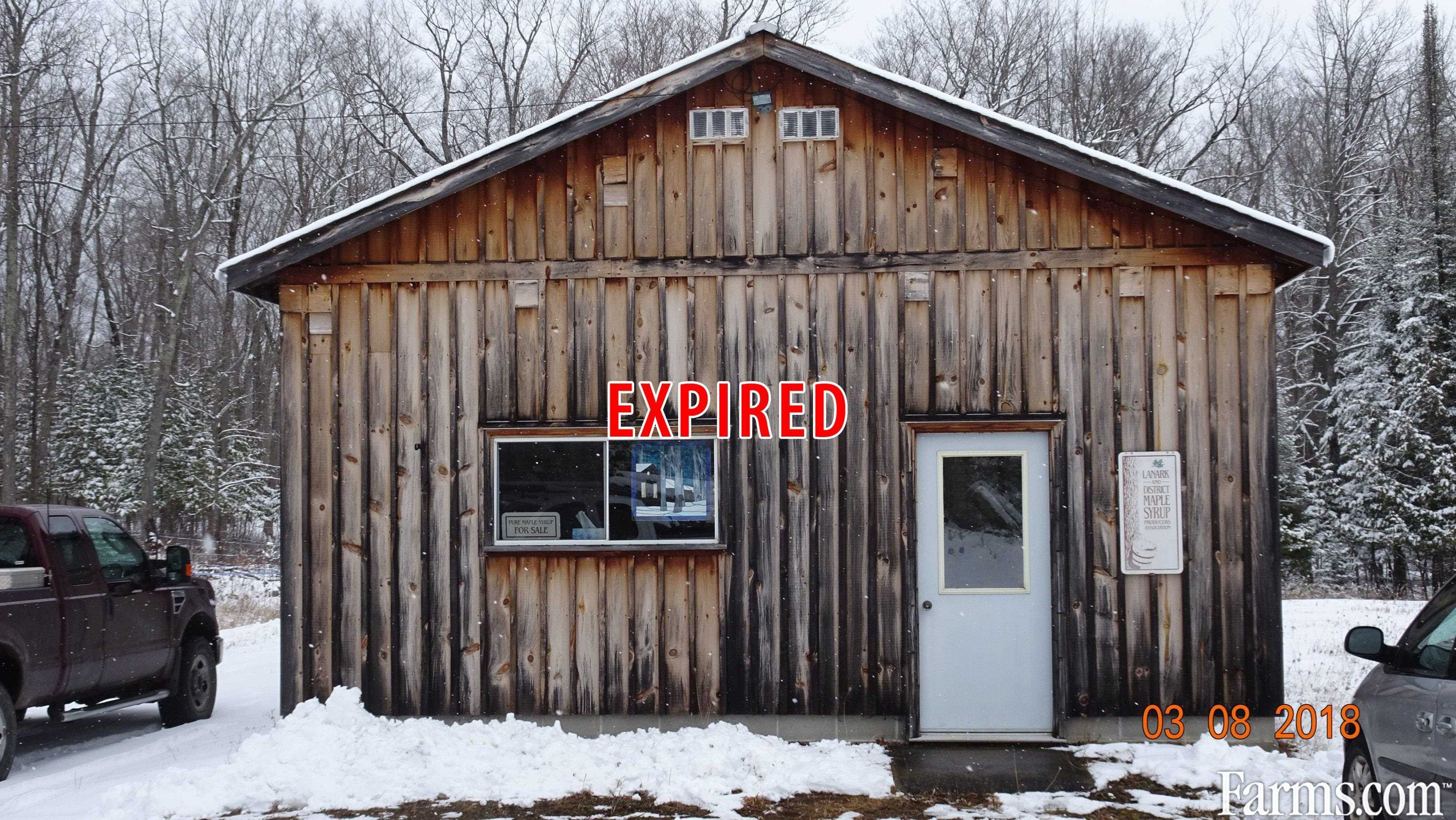 Lanark County Maple Syrup Farm for Sale, Lanark, Ontario