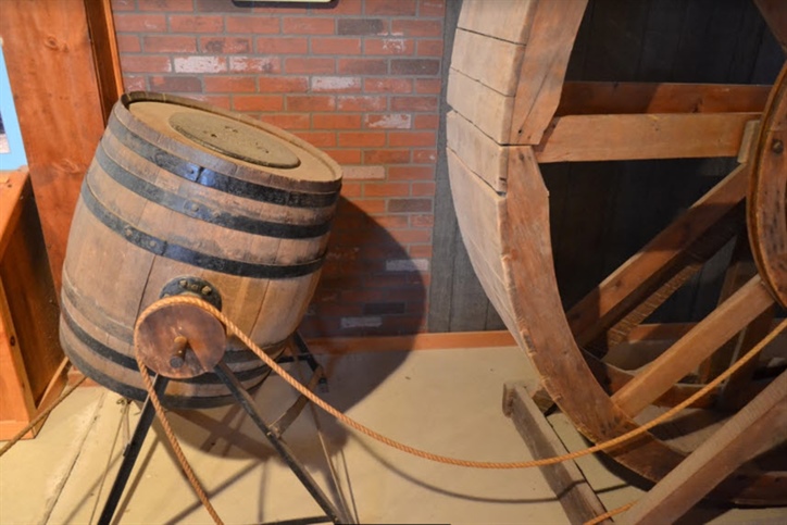 Dog-Powered Barrel Churn