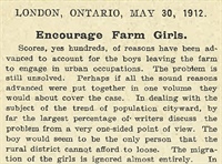 Encourage Farm Girls